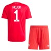 Maillot de Gardien FC Bayern Munich Neuer 1 2025-26 Rouge Pour Enfant